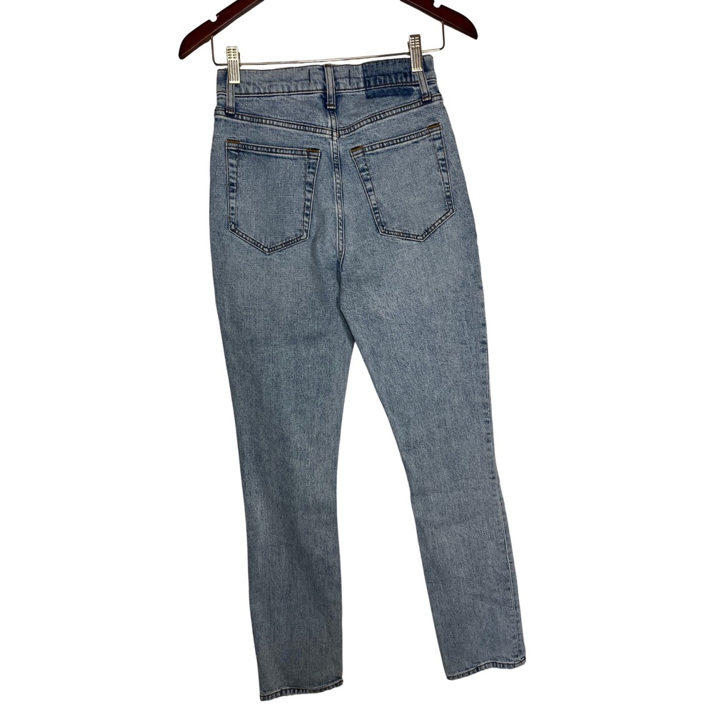 Abercrombie & Fitch The 90s Slim Straight Women 26 Light Blue Ultra High Rise - Picture 3 of 8